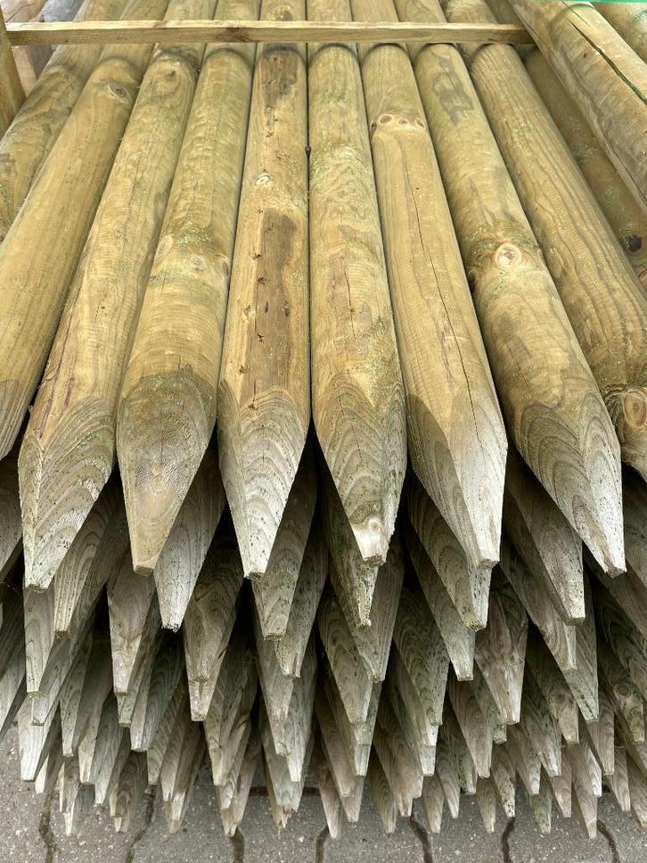 Tuinpaal geimpregneerd 8 x 250 cm, Tuin en Terras, Palen, Balken en Planken, Nieuw, Palen, 250 cm of meer, Ophalen