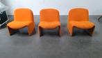 3 Alky Artifort fauteuils Piretti Castelli / herstofferen, Huis en Inrichting, .., Gebruikt, 75 tot 100 cm, ..