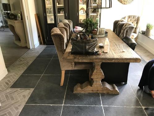 Bourgondische Dallen Chaumont Noir 60x90 cm antiek verouderd, Doe-het-zelf en Verbouw, Tegels, Nieuw, Vloertegels, Hardsteen, 10 m² of meer