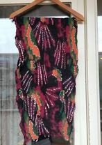 Kleurige wollen shawl gevilte wol versiering Didi paars groe, Maat 38/40 (M), Didi, Ophalen of Verzenden, Sjaal