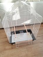 Witte vogelkooi, Dieren en Toebehoren, Vogels | Hokken en Kooien, Ophalen, Gebruikt, Metaal, Vogelkooi