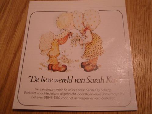 sticker De lieve wereld van Sarah Kay  Brink/Molijn bv behan, Verzamelen, Stickers, Zo goed als nieuw, Bedrijf of Vereniging, Ophalen