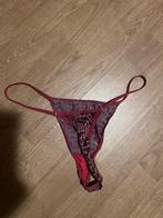 Leopard String - Nieuw!, Kleding | Dames, Ondergoed en Lingerie, Ophalen of Verzenden, Rood, String