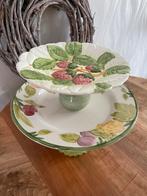 Vintage Etagere van Engels Porselein borden, Ophalen of Verzenden, Gebruikt