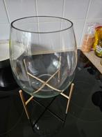 Leuke vaas op standaard, Overige kleuren, Ophalen of Verzenden, Minder dan 50 cm, Glas