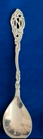 Gero verzilverd model 635 oudhollands:  - letterlepeltje N, Ophalen