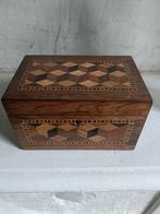Doos met Escher motieven. Hout Intarsia, Ophalen of Verzenden