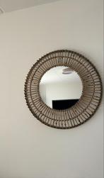 Rotan spiegel Xenos, 70 cm, Huis en Inrichting, Woonaccessoires | Spiegels, Rond, Ophalen of Verzenden, Zo goed als nieuw, Minder dan 100 cm
