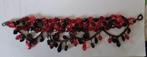 Kralenarmband rood en zwart, Ophalen of Verzenden, Overige materialen, Oor- of Traguspiercing