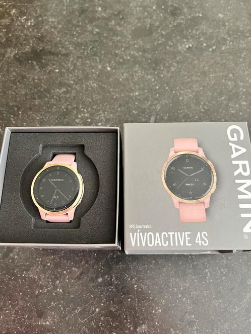Garmin vivoactive 4s roze/goud, Sieraden, Tassen en Uiterlijk, Smartwatches, Zo goed als nieuw, Android, Roze, Afstand, Calorieverbanding