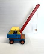 Sio houten speelgoed hijskraan jaren '70-'80 vintage, Ophalen of Verzenden, Gebruikt, Overige typen