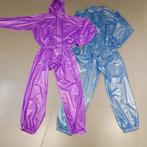 PVC catsuit heren / regenpak blauwe paarse roze, Verzenden, Nieuw, Kleding