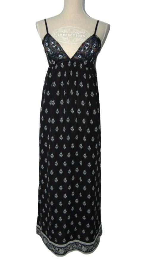 Calypso St. Barth 100% zijde jurkje, jurk, Mt. M, Kleding | Dames, Jurken, Zo goed als nieuw, Maat 38/40 (M), Zwart, Onder de knie