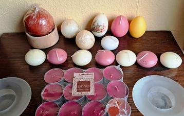 40 verschillende kaarsen + 2 matglans waxinelichtjeshouders beschikbaar voor biedingen