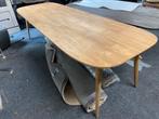 Tafel tabassum 300x100 deens ovaal japandi gerecycled teak, Ophalen, 100 tot 150 cm, Teakhout, Vijf personen of meer
