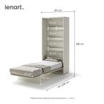 Concept opklapbed verticaal - 90x200 - Cashmere, Huis en Inrichting