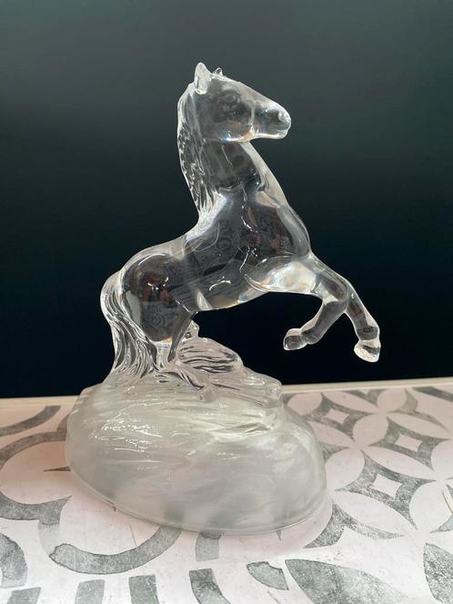 Vintage glazen paard - kristal - kringloopwinkel nochris, Antiek en Kunst, Antiek | Glas en Kristal, Ophalen
