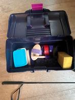 Paardrij spullen zoals poetkist, chaps, broek en cap, Ophalen, Zo goed als nieuw, Recreatie, Cap