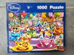 Puzzel Disney figuren in kop en schotel 1000 stukjes King, Ophalen of Verzenden, 500 t/m 1500 stukjes, Legpuzzel, Zo goed als nieuw