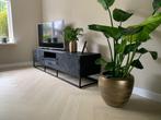 TV meubel met visgraat patroon zwart, Ophalen of Verzenden, 25 tot 50 cm, Minder dan 100 cm