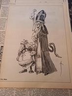 FRITS MULLER tekening Haagse Post SINTERKLAAS Sint Nicolaas, Verzenden, Voor 1940, Gebruikt, Prent