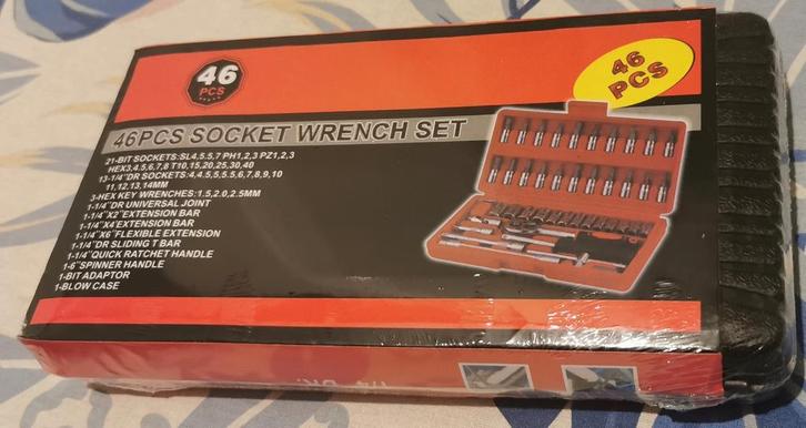 46-delige Doppenset / Socket Wrench Set/Nieuw in doos, Hobby en Vrije tijd, Modelbouw | Radiografisch | Overige, Nieuw, Ophalen of Verzenden