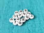 7mm witte letterkralen - 20 voor € 1,-, Verzenden, Nieuw, Kraal