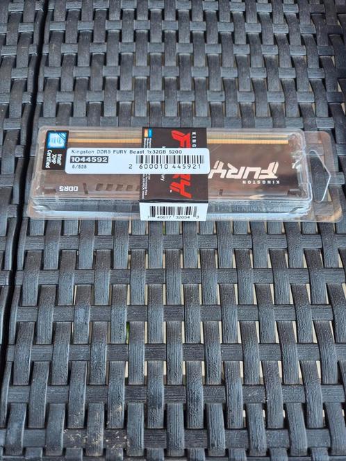 Kingston DDR5 Fury Beast 32 GB ram, Computers en Software, RAM geheugen, Nieuw, Desktop, DDR3, Ophalen of Verzenden
