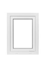 Kunststof Kozijn Draaikiep  B60 H80cm Wit, Niet ingevuld, Kunststof, Raamkozijn, Niet ingevuld