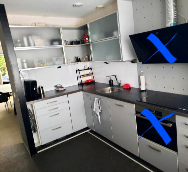 TEAB! L-keuken en los bijpassend blok. Samen demonten, Huis en Inrichting, Keuken | Complete keukens, Gebruikt, Ophalen