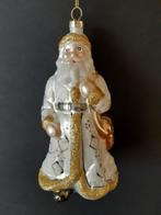 Zilver witte gouden Kerstman kerstornament glas, Diversen, Kerst, Verzenden, Nieuw
