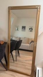 Gouden spiegel met antieke look, Huis en Inrichting, Woonaccessoires | Spiegels, Ophalen of Verzenden, Zo goed als nieuw, 150 tot 200 cm