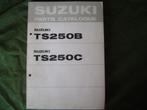 Suzuki TS250B TS250C 1977 motorcycle parts catalogue TS 250, Motoren, Ophalen of Verzenden, Suzuki
