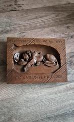 Handgesneden houten reliëf – Leeuw van Luzern (Zwitserland), Ophalen of Verzenden
