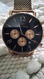Stijlvol Thomas Earnshaw herenhorloge met roségouden band, Sieraden, Tassen en Uiterlijk, Horloges | Heren, Overige merken, Overige materialen