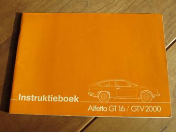 Instructieboek Alfa Romeo Alfetta GT 1.6, Alfa Romeo GTV  76 beschikbaar voor biedingen