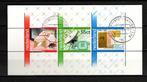 562 Nvph 1223 gestempeld blok 100 jaar ptt 1981 zie scan., Postzegels en Munten, Postzegels | Nederland, Na 1940, Ophalen of Verzenden