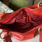 Rode Bear Design Handtas met Lange Hengsels, Sieraden, Tassen en Uiterlijk, Ophalen of Verzenden, Zo goed als nieuw, Rood, Handtas