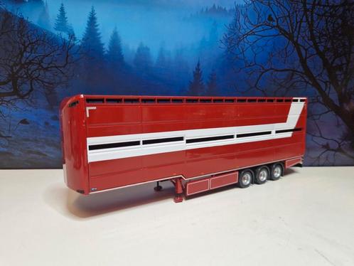 Tekno Livestock trailer, Hobby en Vrije tijd, Modelauto's | 1:50, Zo goed als nieuw, Bus of Vrachtwagen, Tekno, Ophalen of Verzenden