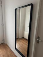 Grote zwarte spiegel met dikke randen, Huis en Inrichting, Woonaccessoires | Spiegels, Ophalen, Zo goed als nieuw, Rechthoekig