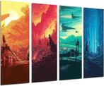 Star Wars Art - 4 panelen tesamen 161x 62 cm XXL NIEUW, Ophalen of Verzenden, Nieuw, Overige typen