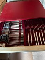 Keltum 8-delig verzilverd Durfine bestek in cassette, Huis en Inrichting, Keuken | Bestek, Ophalen, Gebruikt, Zilver, Bestekset