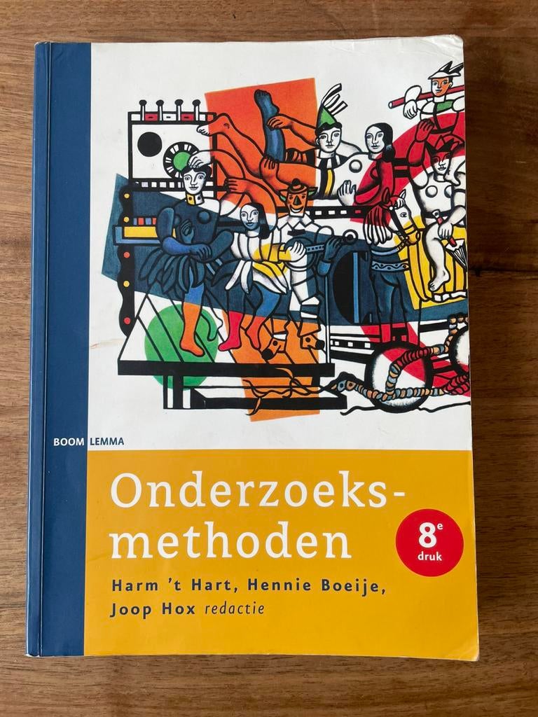 Onderzoeksmethoden, Harm t Hart ed, Sociale wetenschap, Ophalen of Verzenden, Zo goed als nieuw