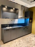 NU IN DE AANBIEDING! Moderne grafiet kleurige keuken, Huis en Inrichting, Keuken | Complete keukens, Ophalen, Nieuw, Enkelwandige keuken