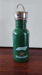 Heineken aluminium Formule 1 waterfles, Verzamelen, Biermerken, Heineken, Gebruikt, Ophalen of Verzenden