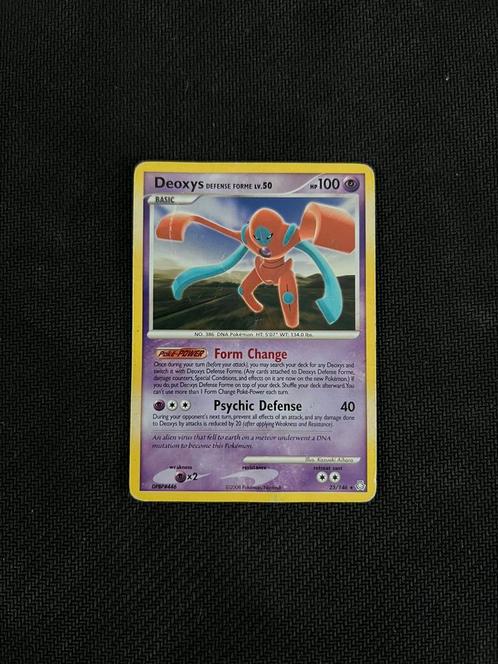 Deoxys Defense Forme #25, Hobby en Vrije tijd, Verzamelkaartspellen | Pokémon, Zo goed als nieuw, Losse kaart, Ophalen of Verzenden