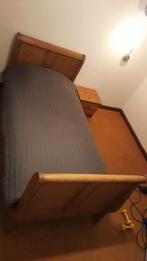 Mooi grenen 1 persoonsbed, afmetingen  200 L x 96,5 B x 90 H, Huis en Inrichting, Slaapkamer | Bedden, Ophalen, Gebruikt, 90 cm