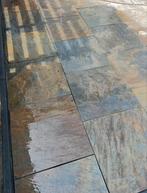 Restpartij Rusty slate keramische natuursteen tegels 60x60, Ophalen, Keramiek, Zo goed als nieuw, 10 m² of meer