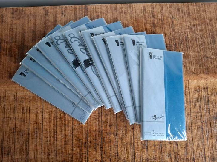 Blauwe Enveloppen 110x220mm - 55 stuks Nieuw, Postzegels en Munten, Brieven en Enveloppen | Nederland, Ophalen of Verzenden