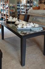 Eettafel donkerbruin 180x90x78, Huis en Inrichting, Ophalen, Gebruikt, 50 tot 100 cm, Vijf personen of meer